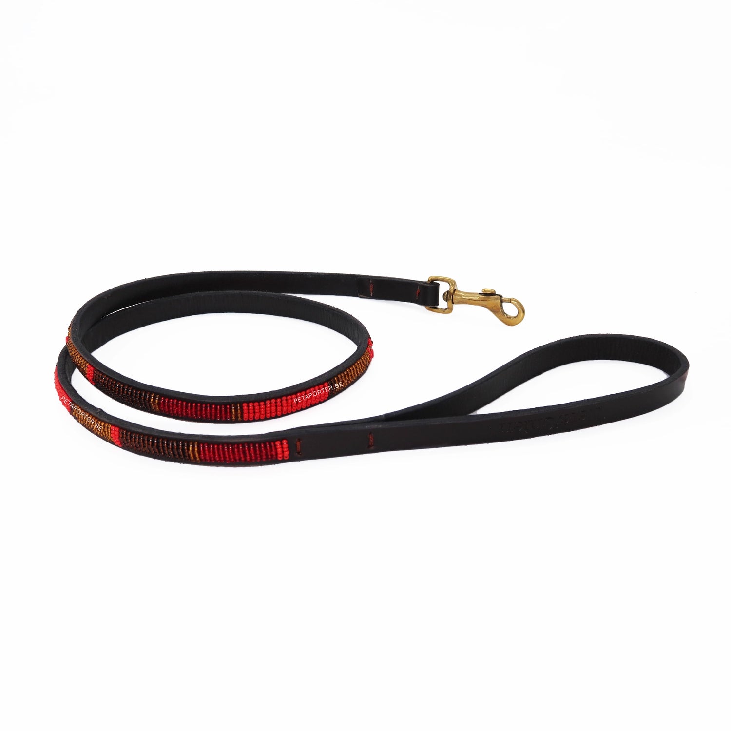 Beaded Dog Lead - Vanille