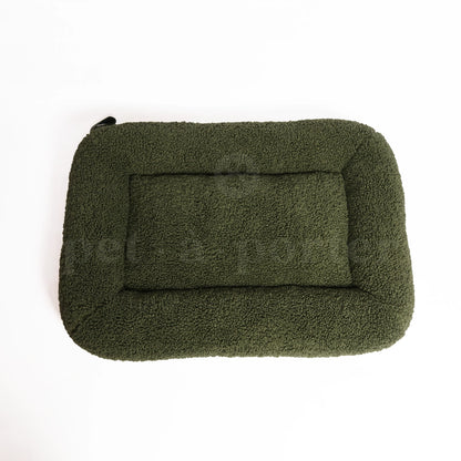 Dinghi Dog Bed - Super Teddy Khaki