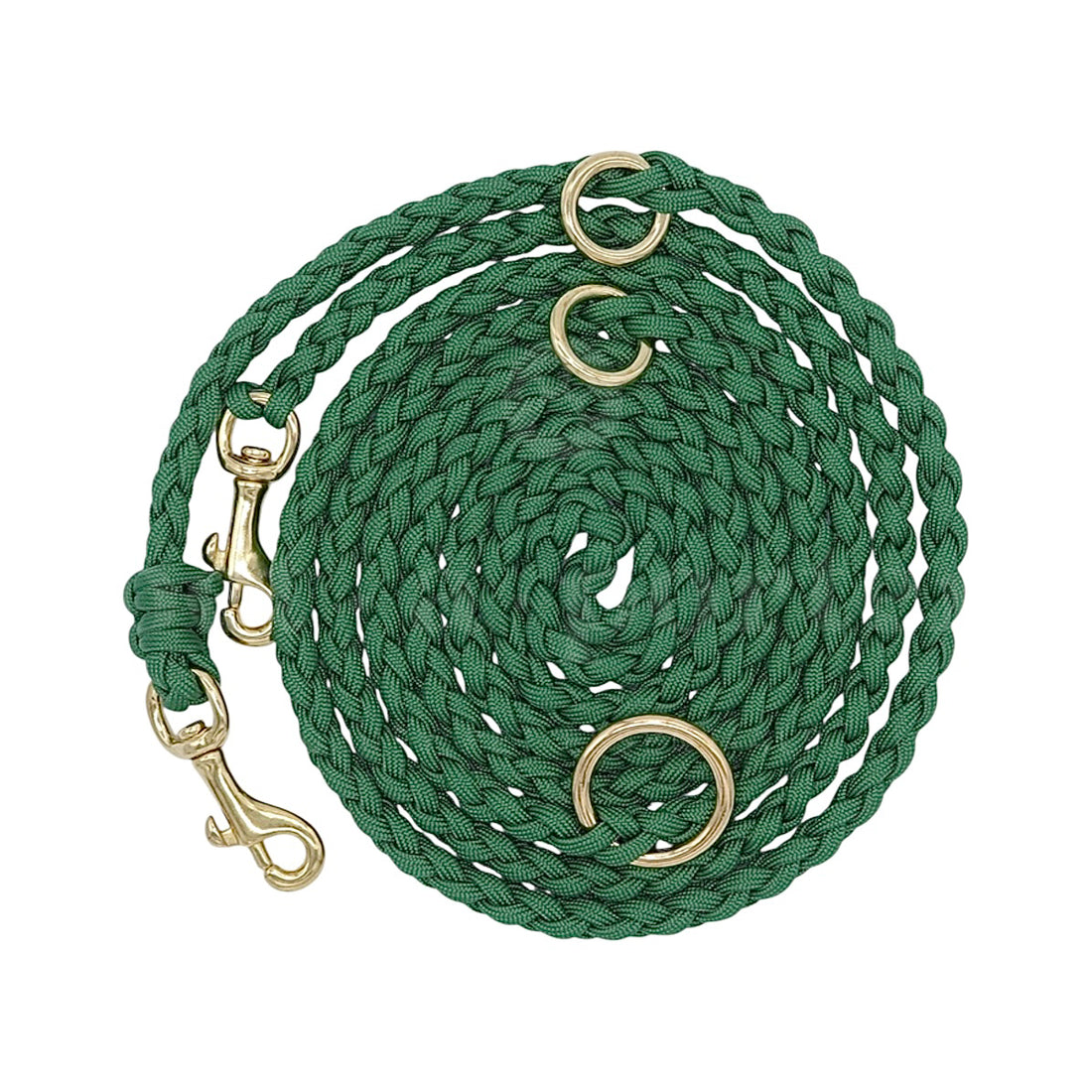 Adjustable Paracord Leash - Pine Green
