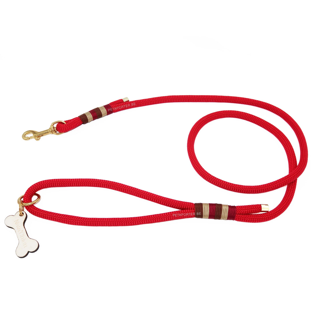 Nylon Rope Dog Lead - Red