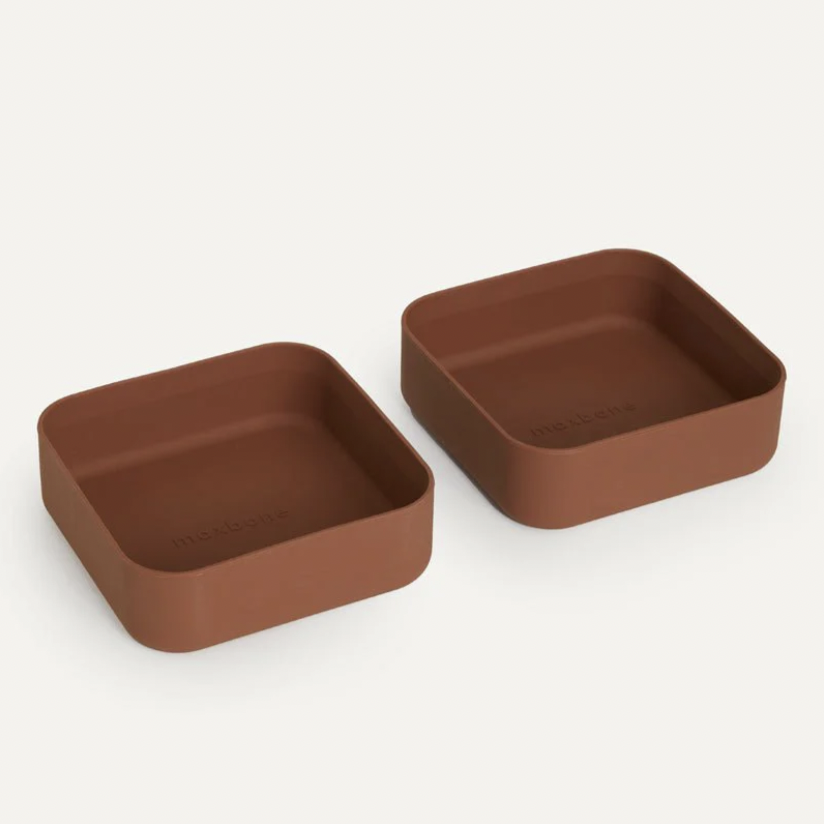 Square Silicone Bowls &amp; Mat Set