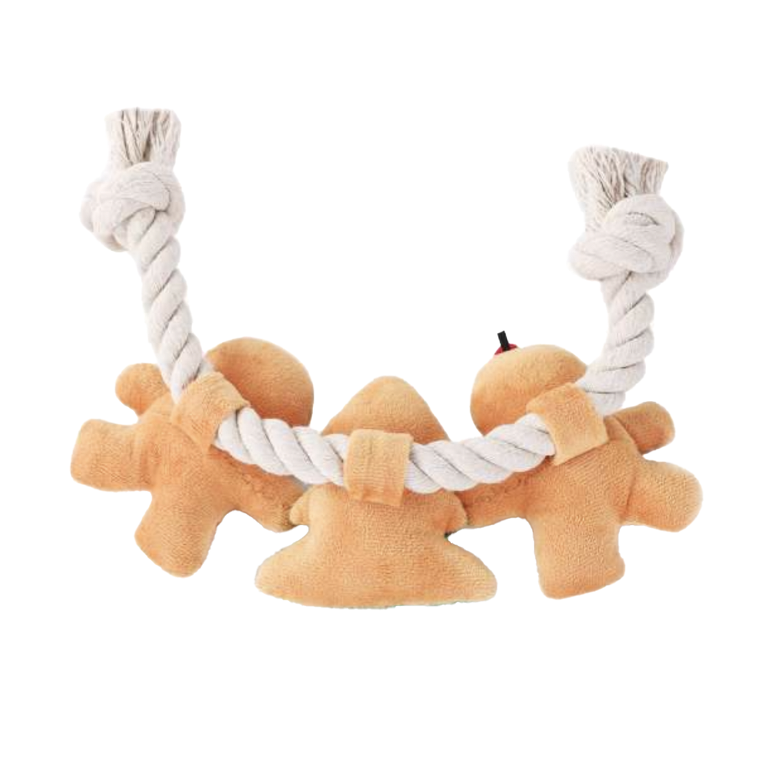 Holiday Gingerbread Rope Toy