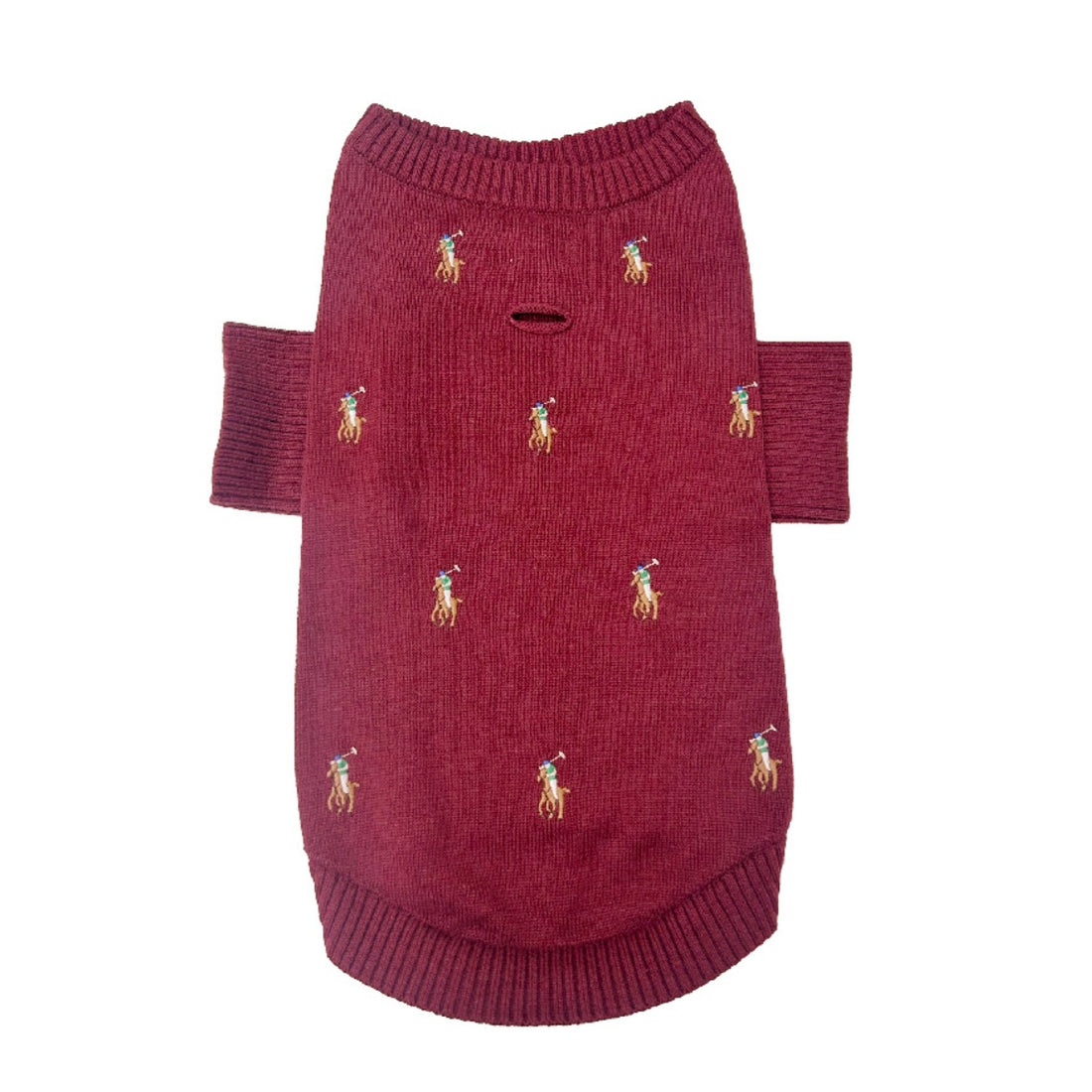 POLO RALPH LAUREN Polo Player Embroidery Sweater | Red Wine