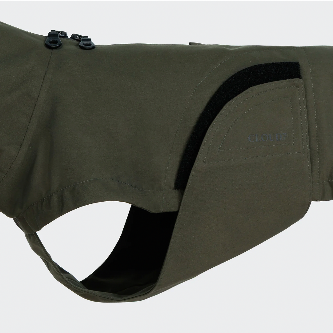 Cloud7 Dublin 2.0 Raincoat DACHSHUND - Dark Olive