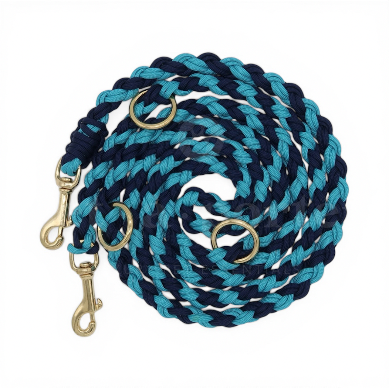 Adjustable Paracord Leash - Blue Lagoon