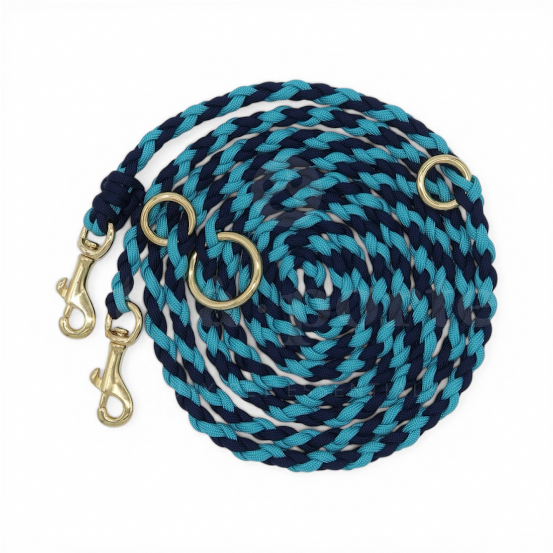 Adjustable Paracord Leash - Blue Lagoon