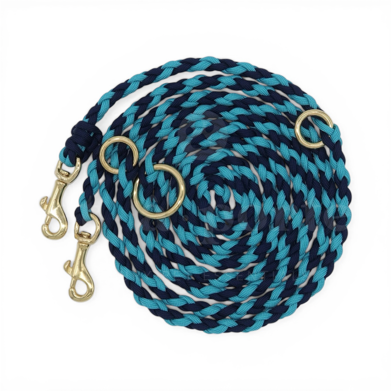 Adjustable Paracord Leash - Blue Lagoon