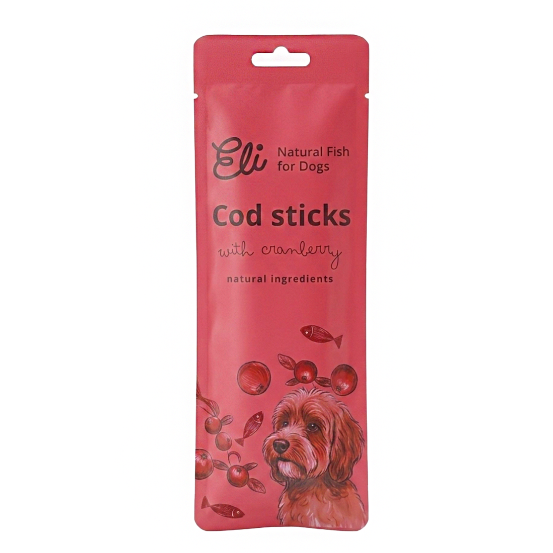 Dried Cod Sticks with Cranberries