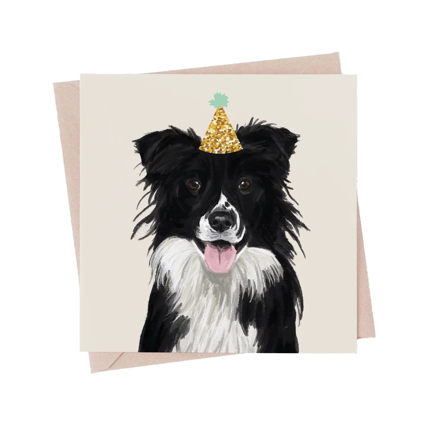 Border Collie Dog Greeting Card