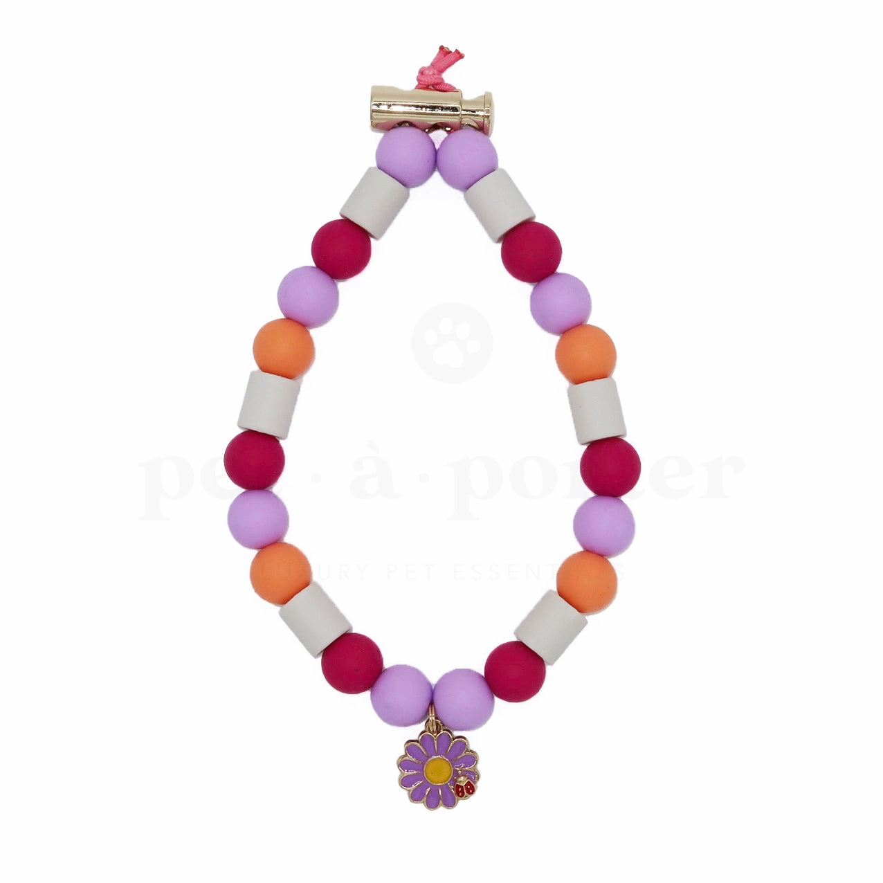 Anti-Tick Beads Collar - Sorbet Blossom