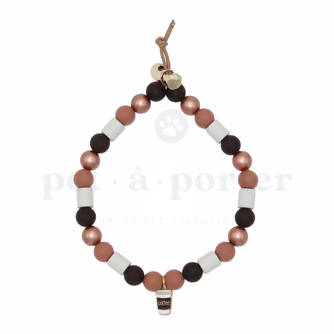 Anti-Tick Beads Collar - Bronze Delight