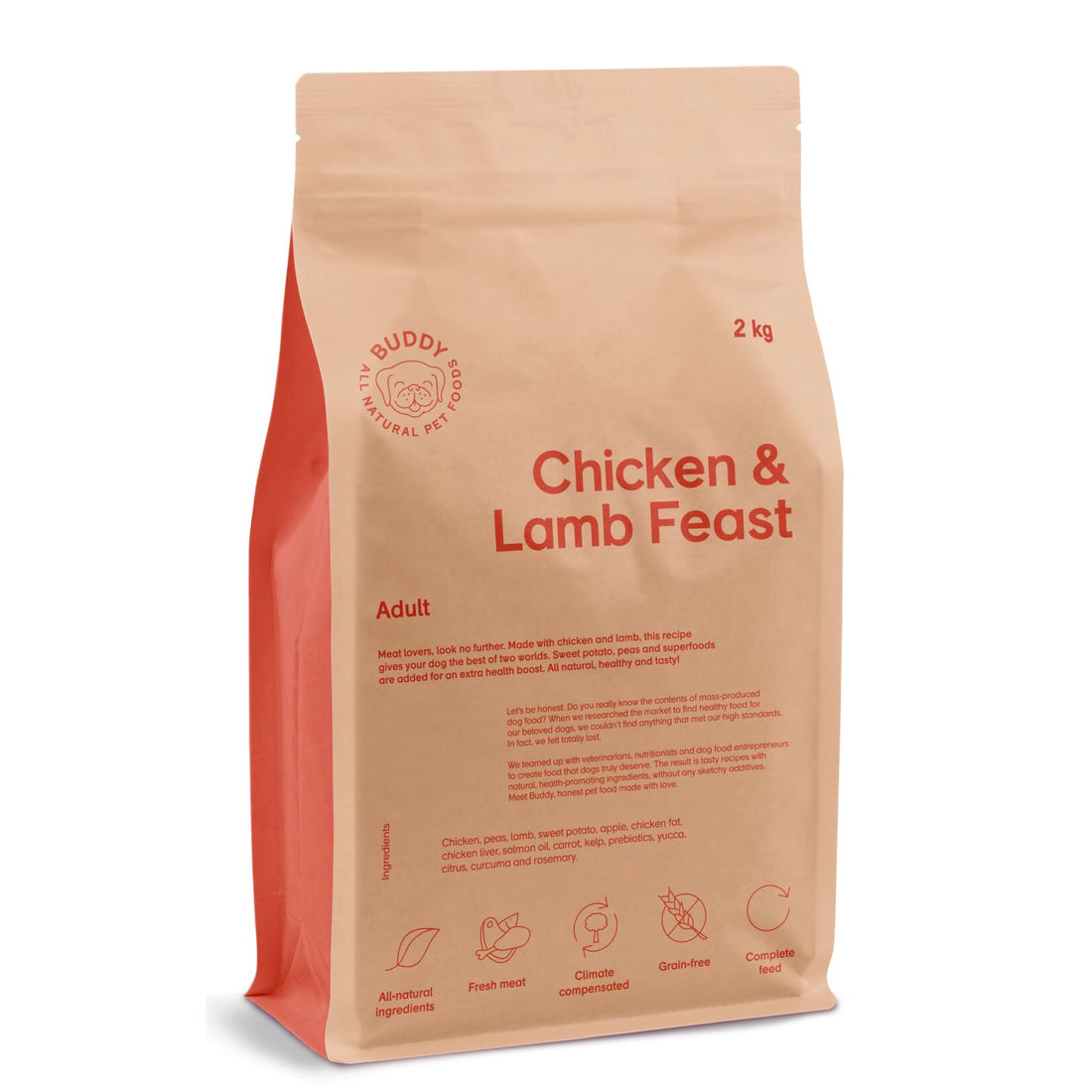 Chicken & Lamb Feast|Adult|Dog Kibble|100% Grain Free Dog Food