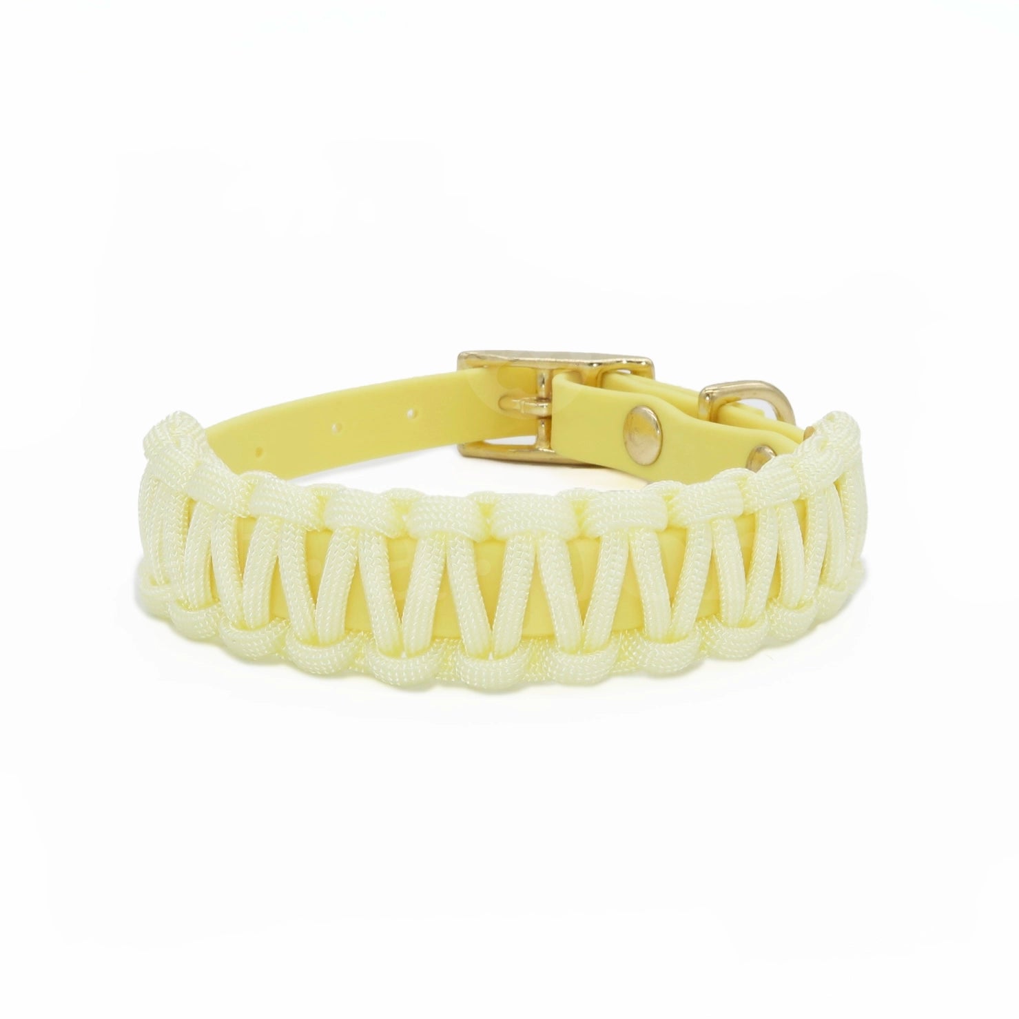 Butter Yellow Biothane Paracord Collar