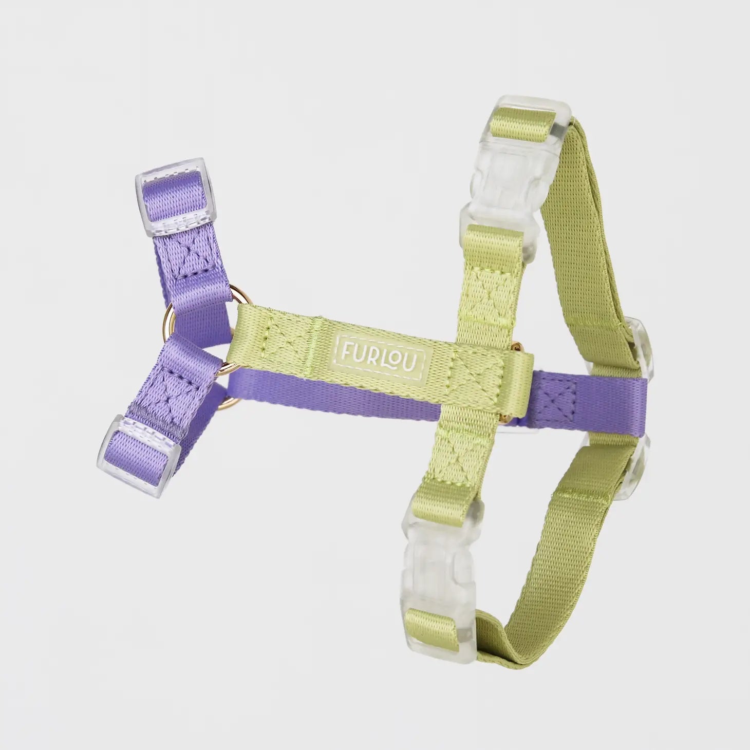 Dog Harness - Lavender/Lime