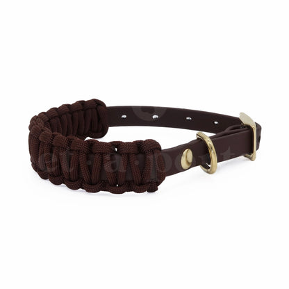 Chocolate Biothane Paracord Collar