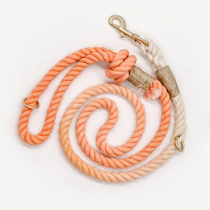 Cotton Rope Leash Pastel | Desert Orange