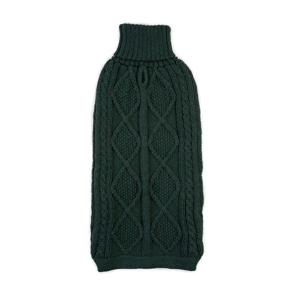 Emerald Green Aran Alpaca Sweater