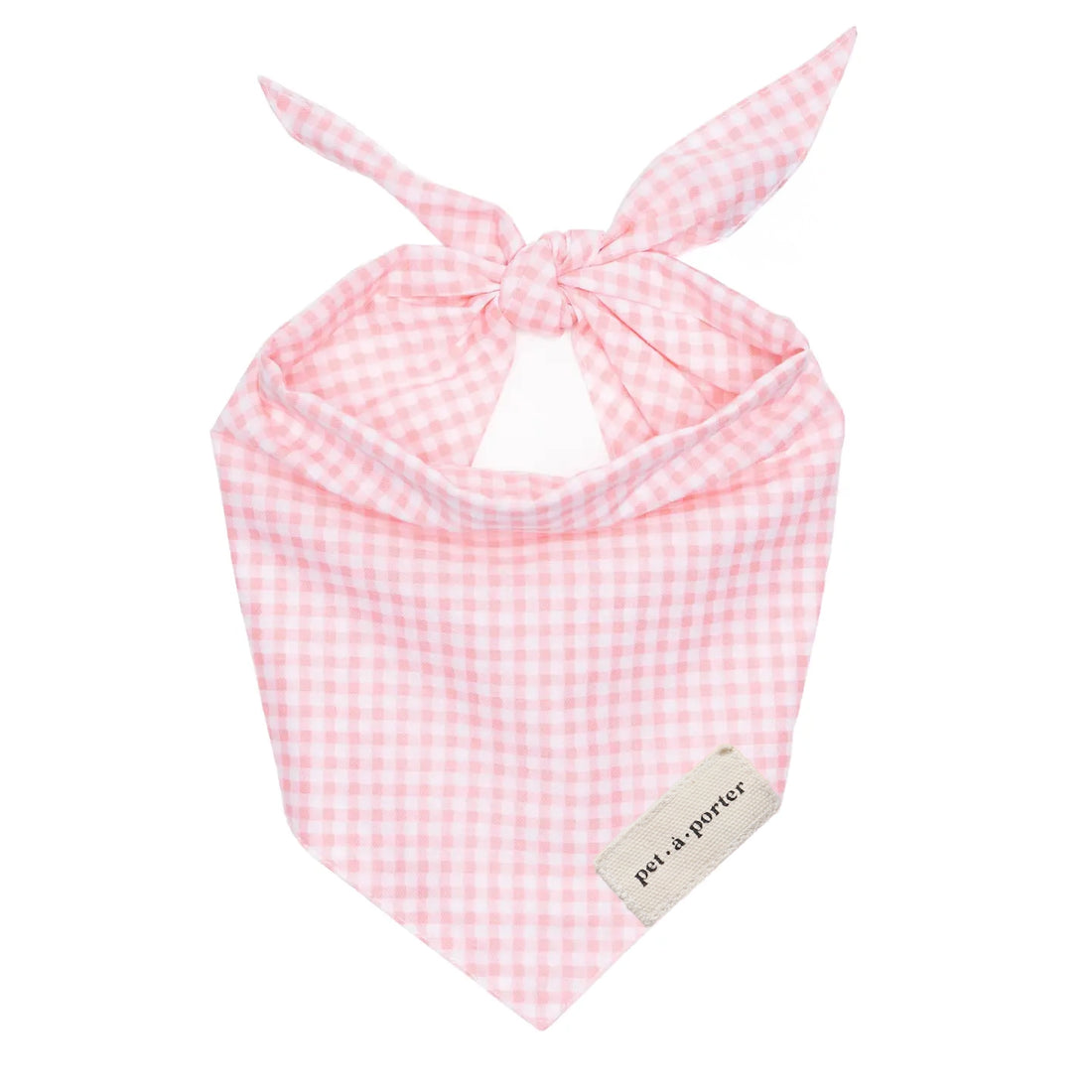 Pink Gingham Bandana