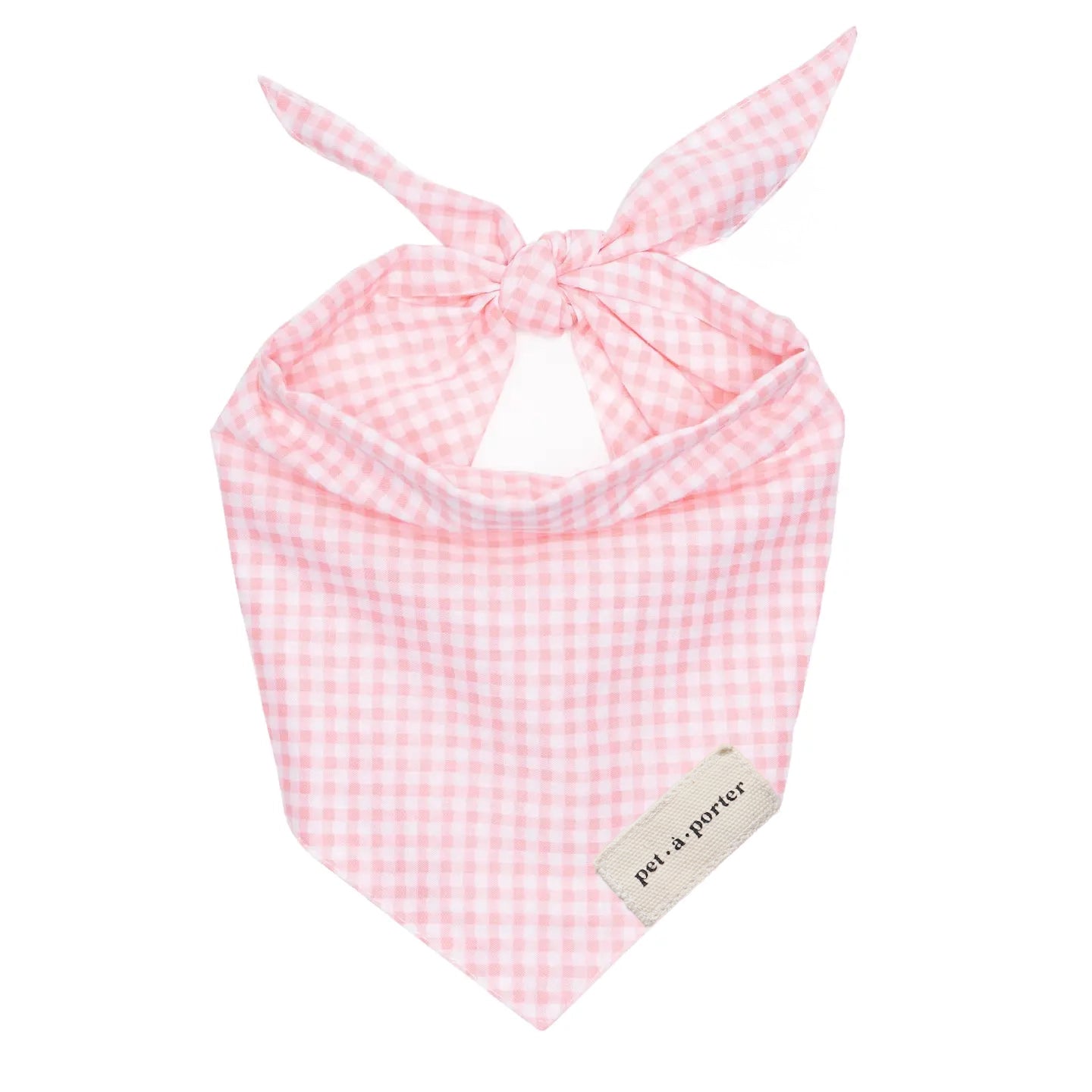 Pink Gingham Bandana