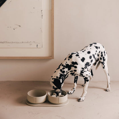 Slow Feeder Bowl - Owl Greige