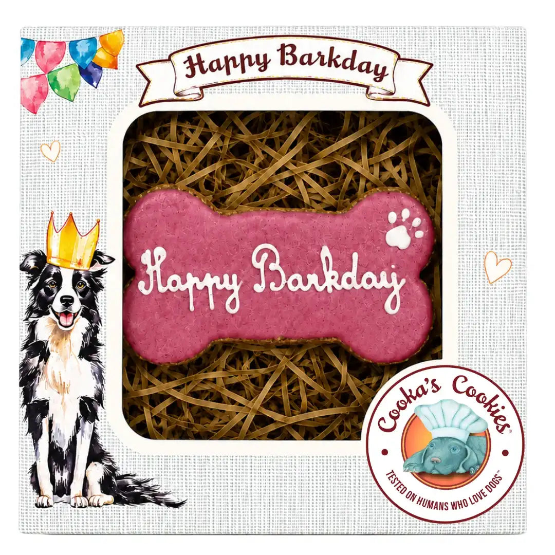 Happy Barkday Pink | Gourmet Birthday Treat For Dogs