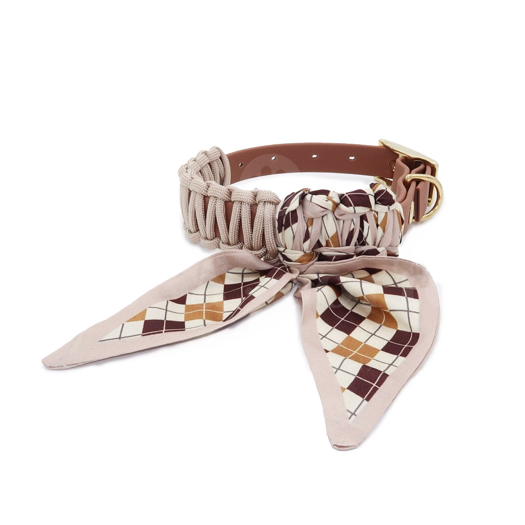 Foulie Collar | Beige Highland Plaid