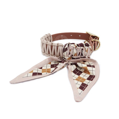 Foulie Collar | Beige Highland Plaid