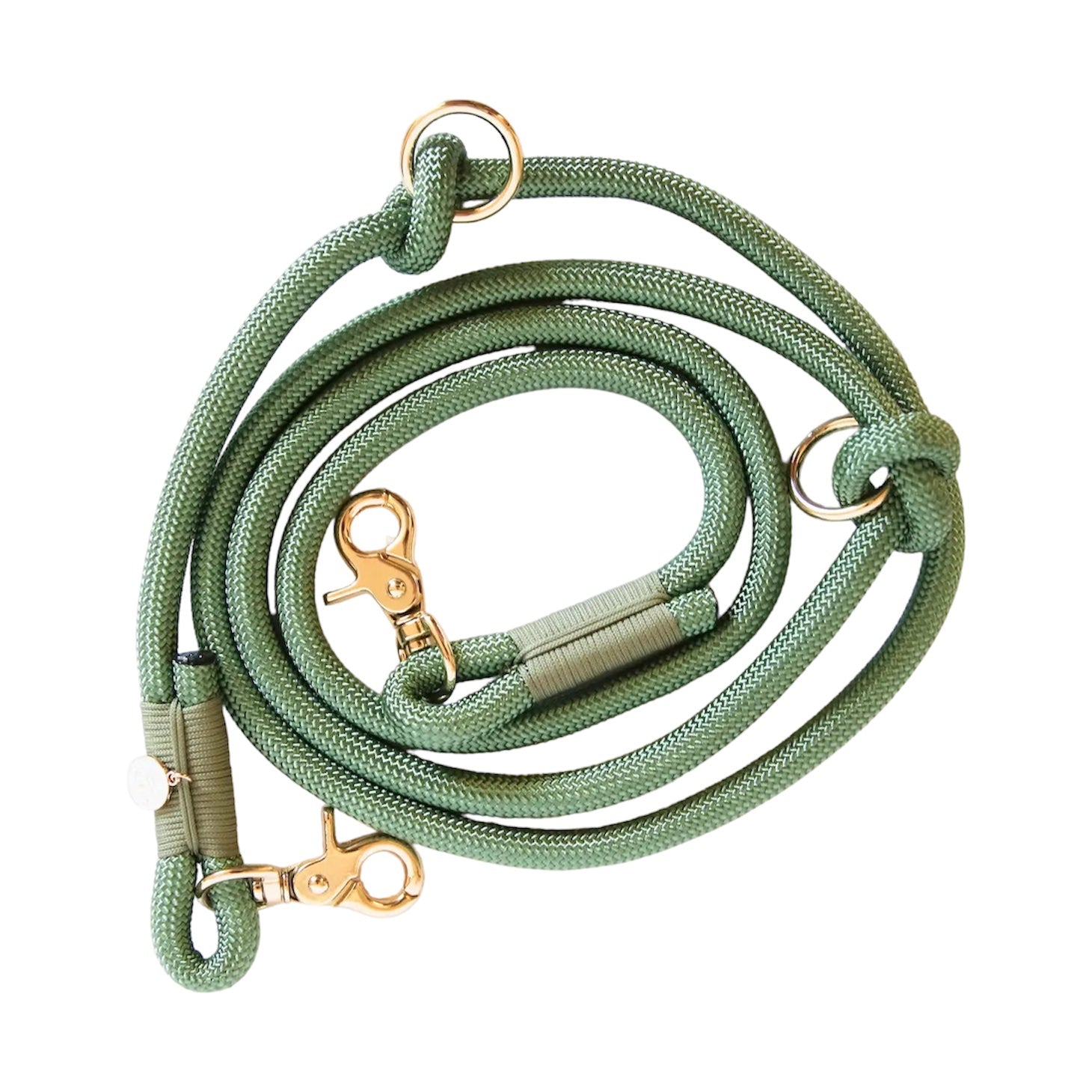 Hands Free Braided Rope Leash - Sage