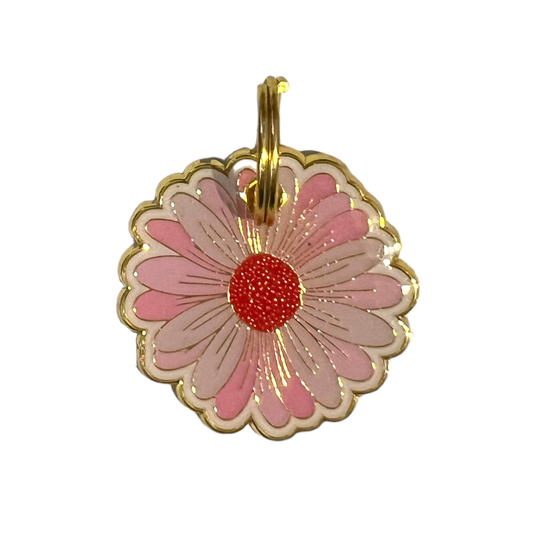 Pink Flower Tag