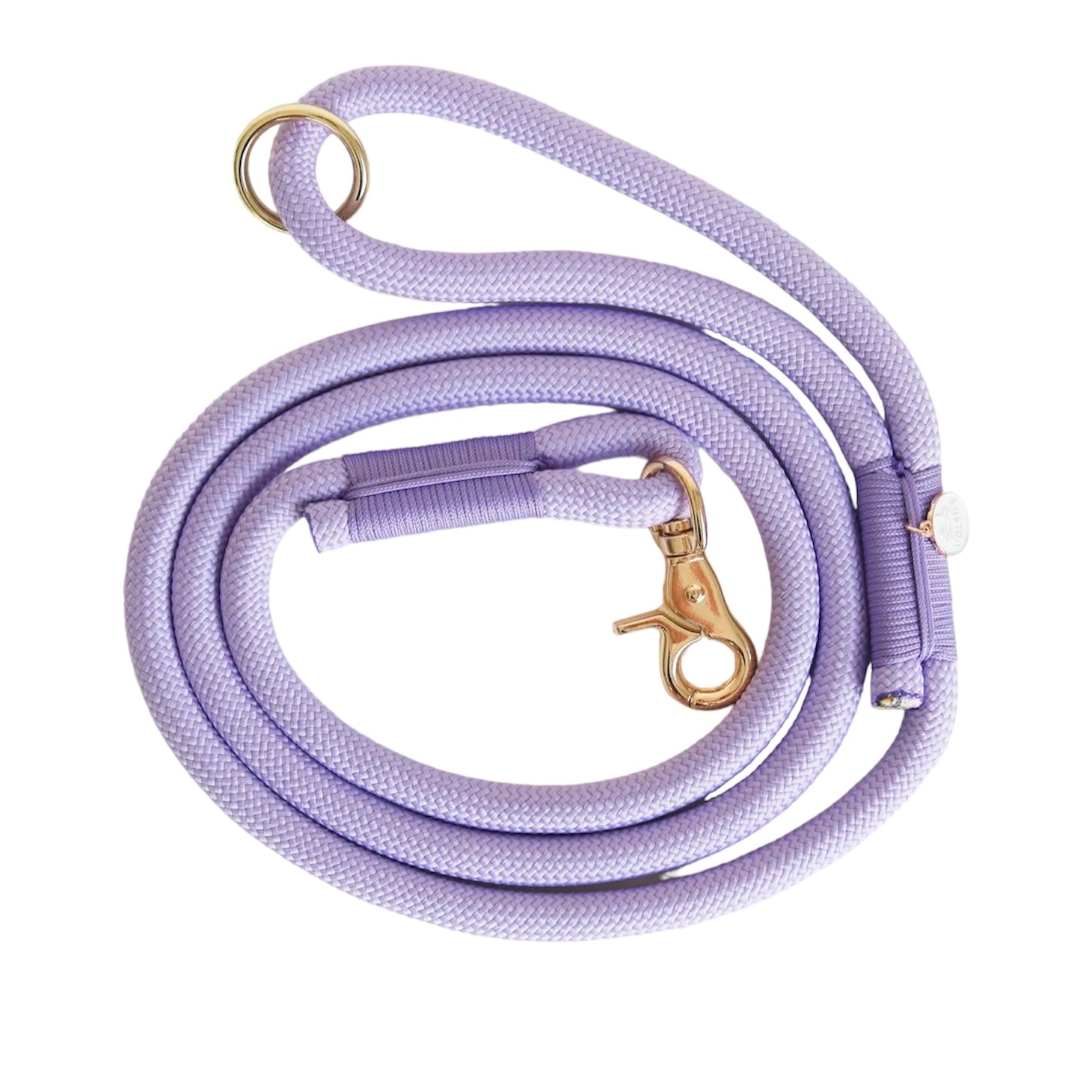 Braided Rope Leash - Lavender