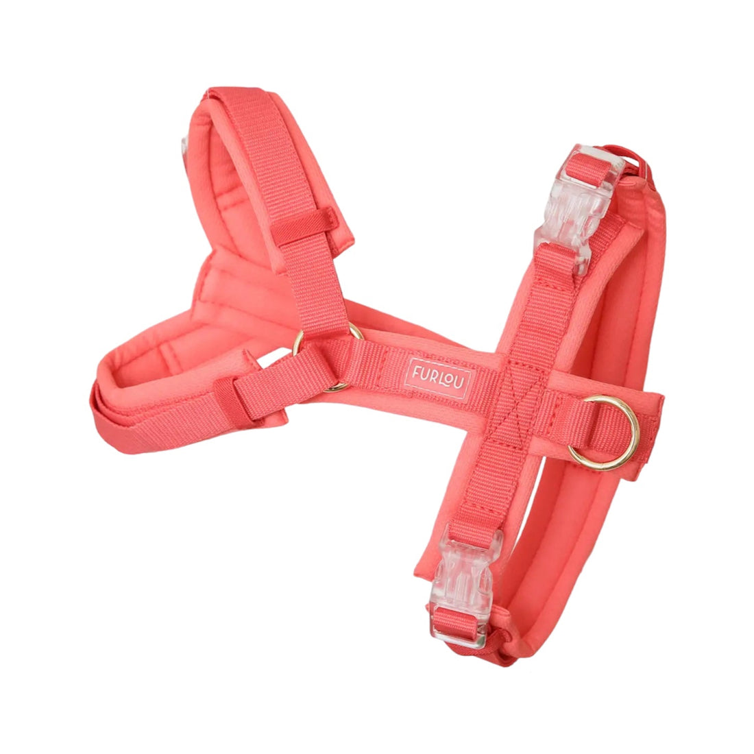 Dog Harness - Padded Coral