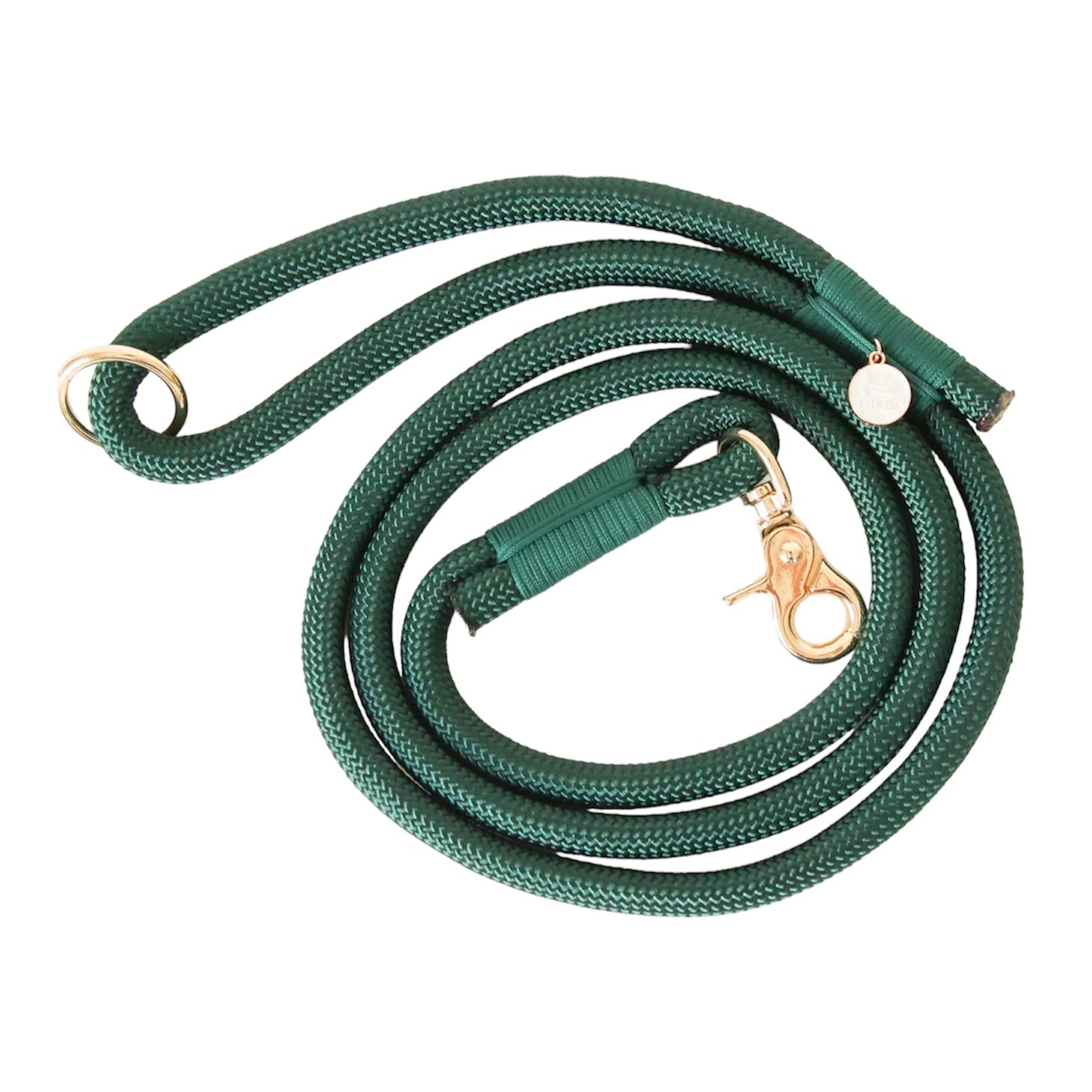 Braided Rope Leash - Evergreen
