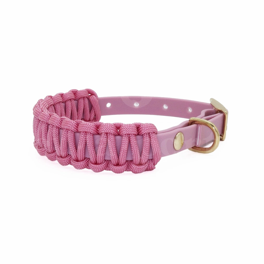 Lavender Pink Biothane Paracord Collar