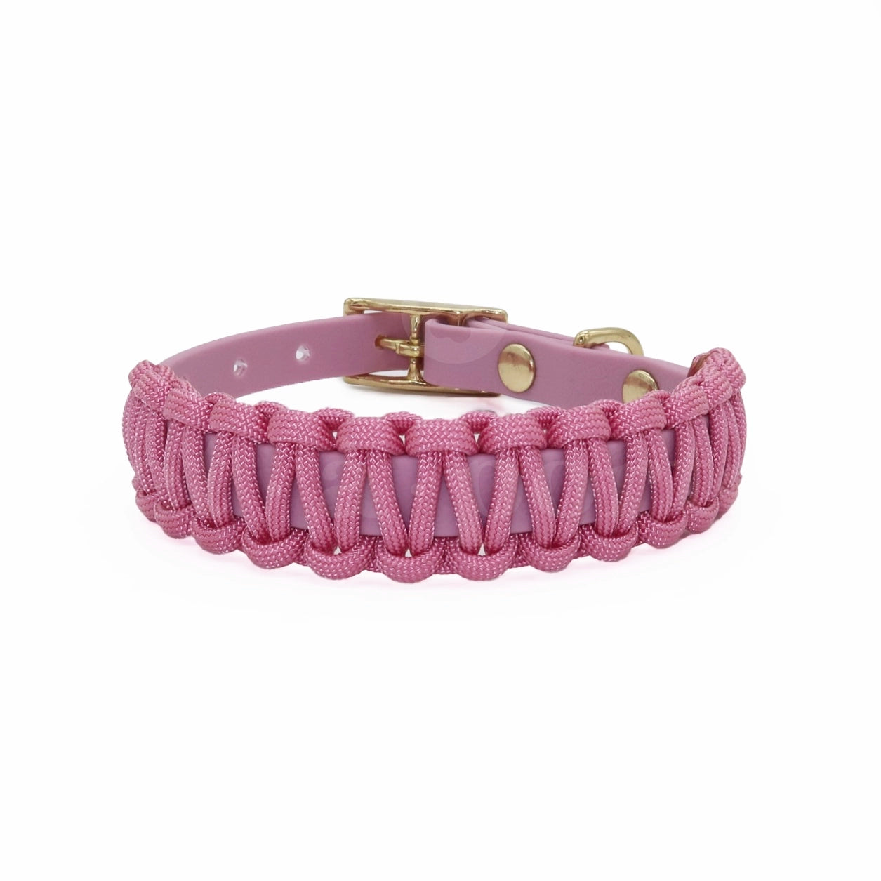 Lavender Pink Biothane Paracord Collar