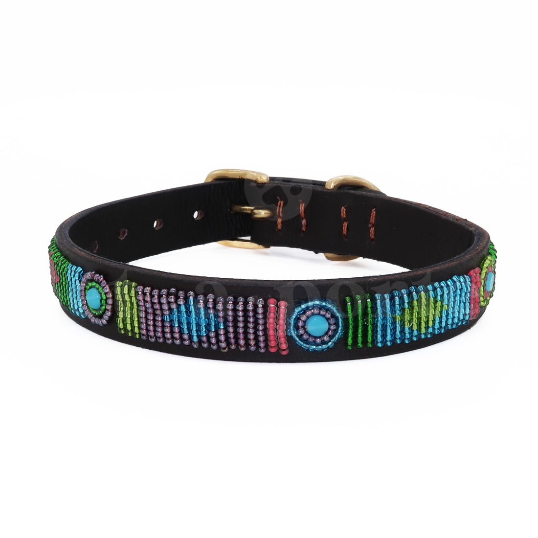 Beaded Dog Collar - Violette