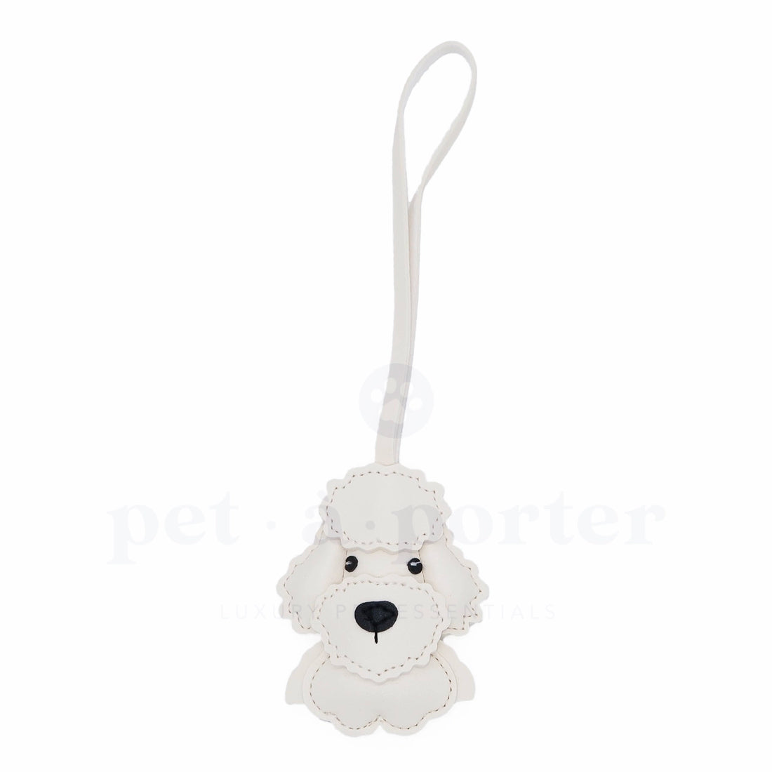 Poodle Charm - White