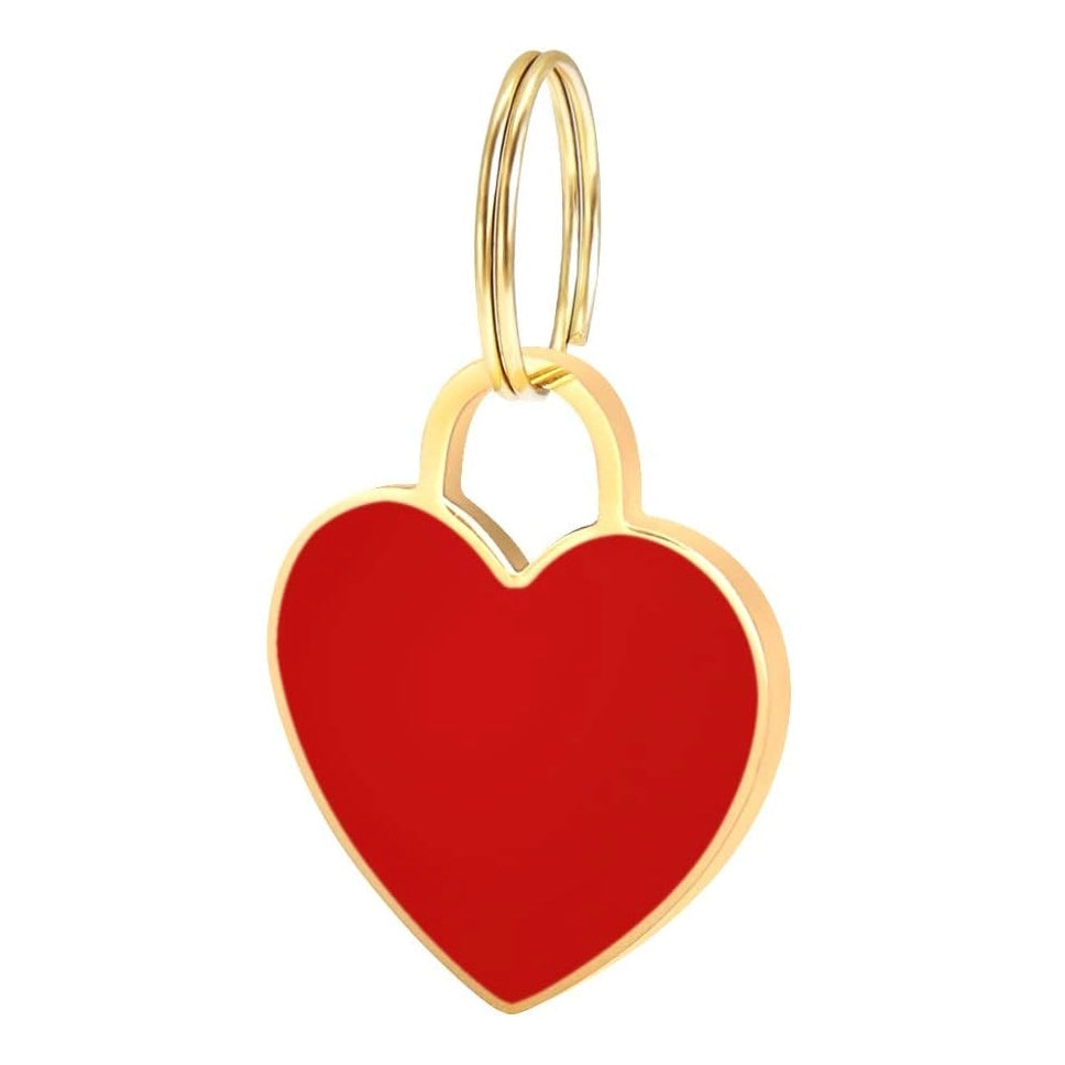 Heart Dog Tag - Red