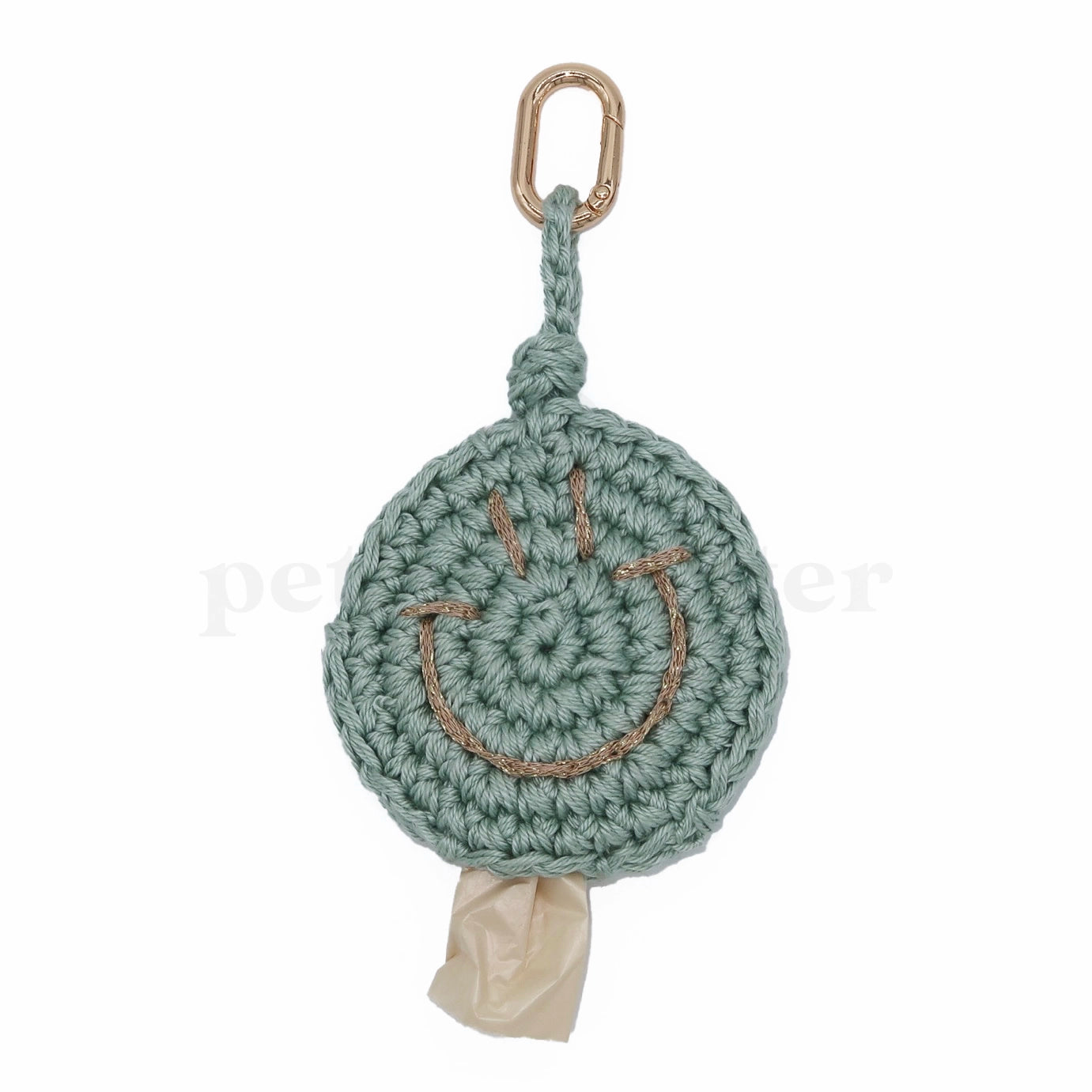 Smiley Poop Bag | Mint Green