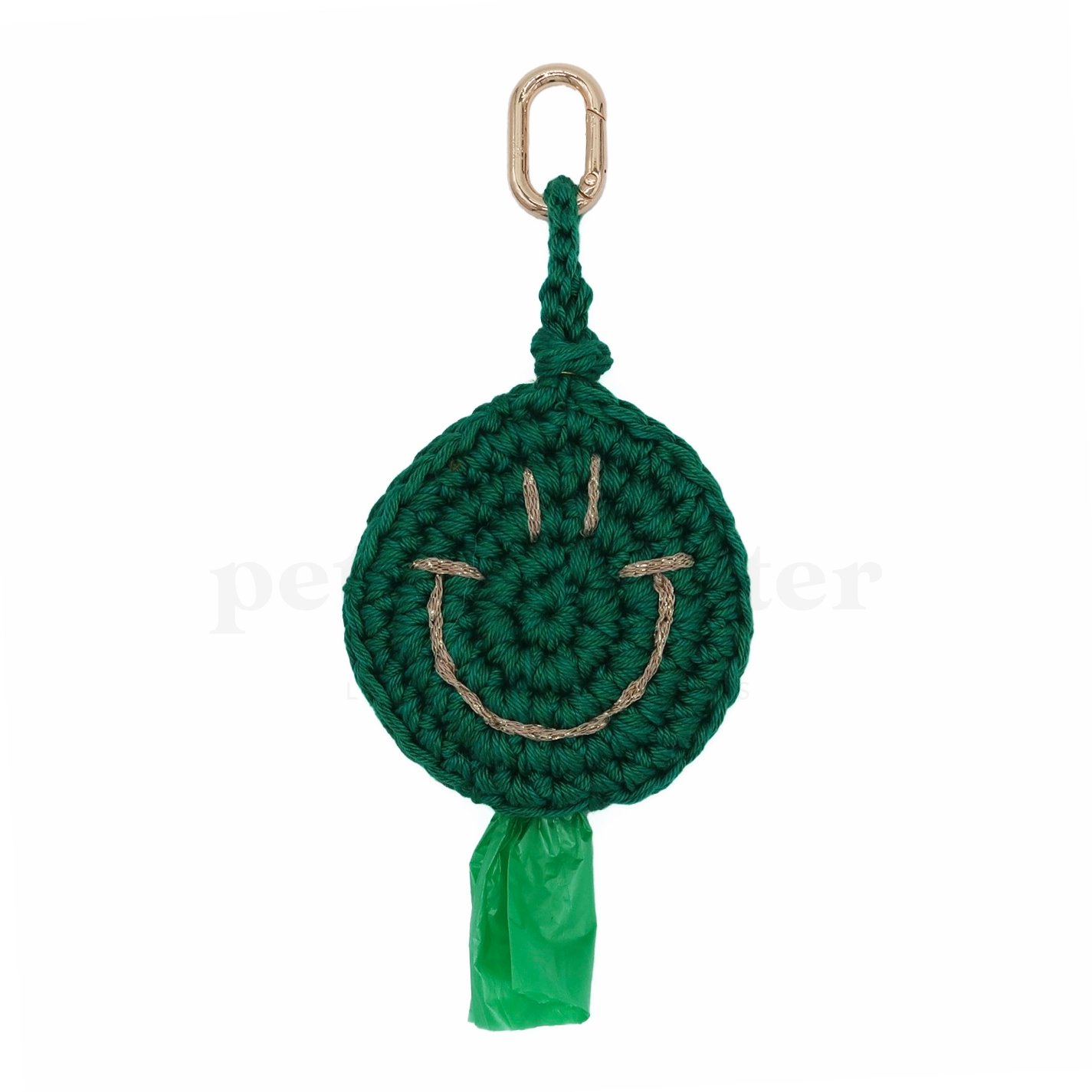 Smiley Poop Bag | Emerald Green