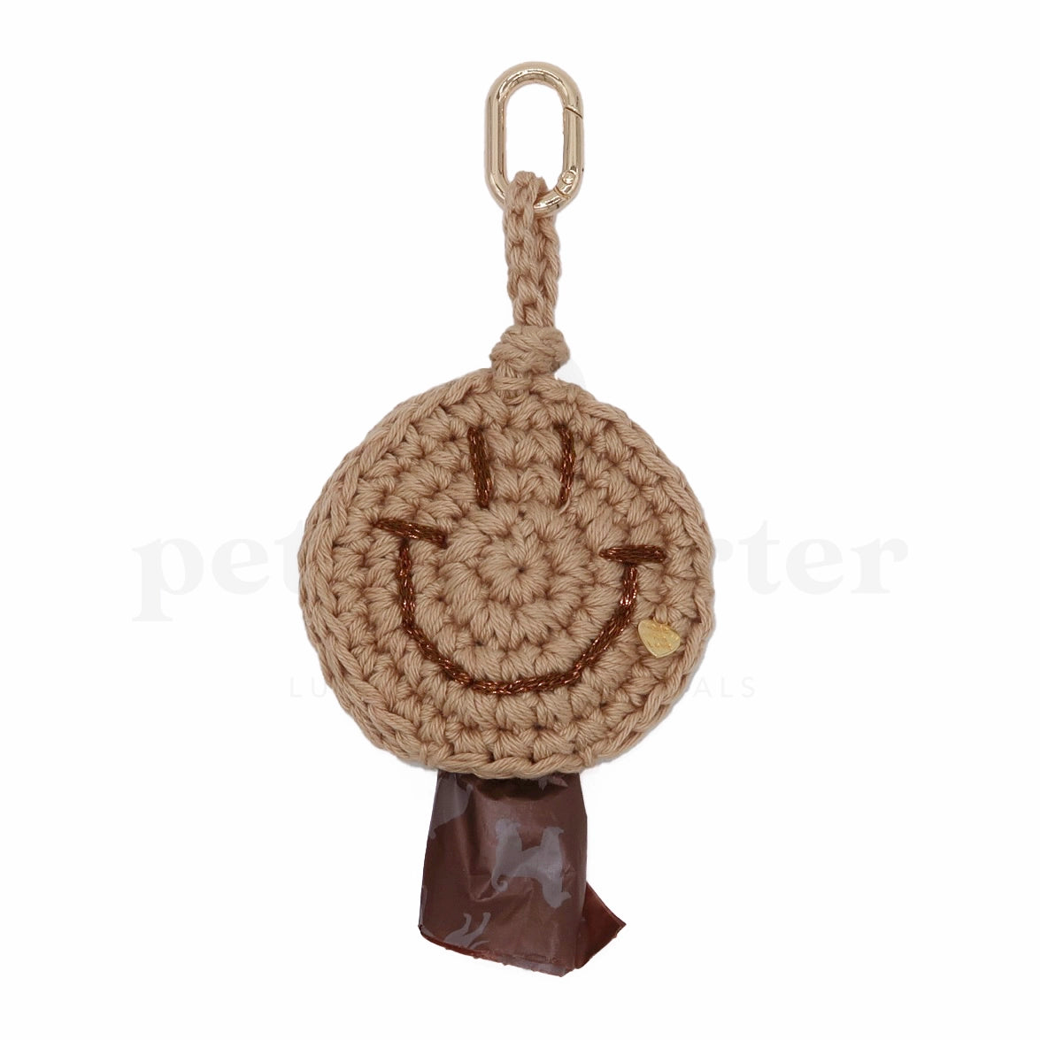 Smiley Poop Bag | Tan