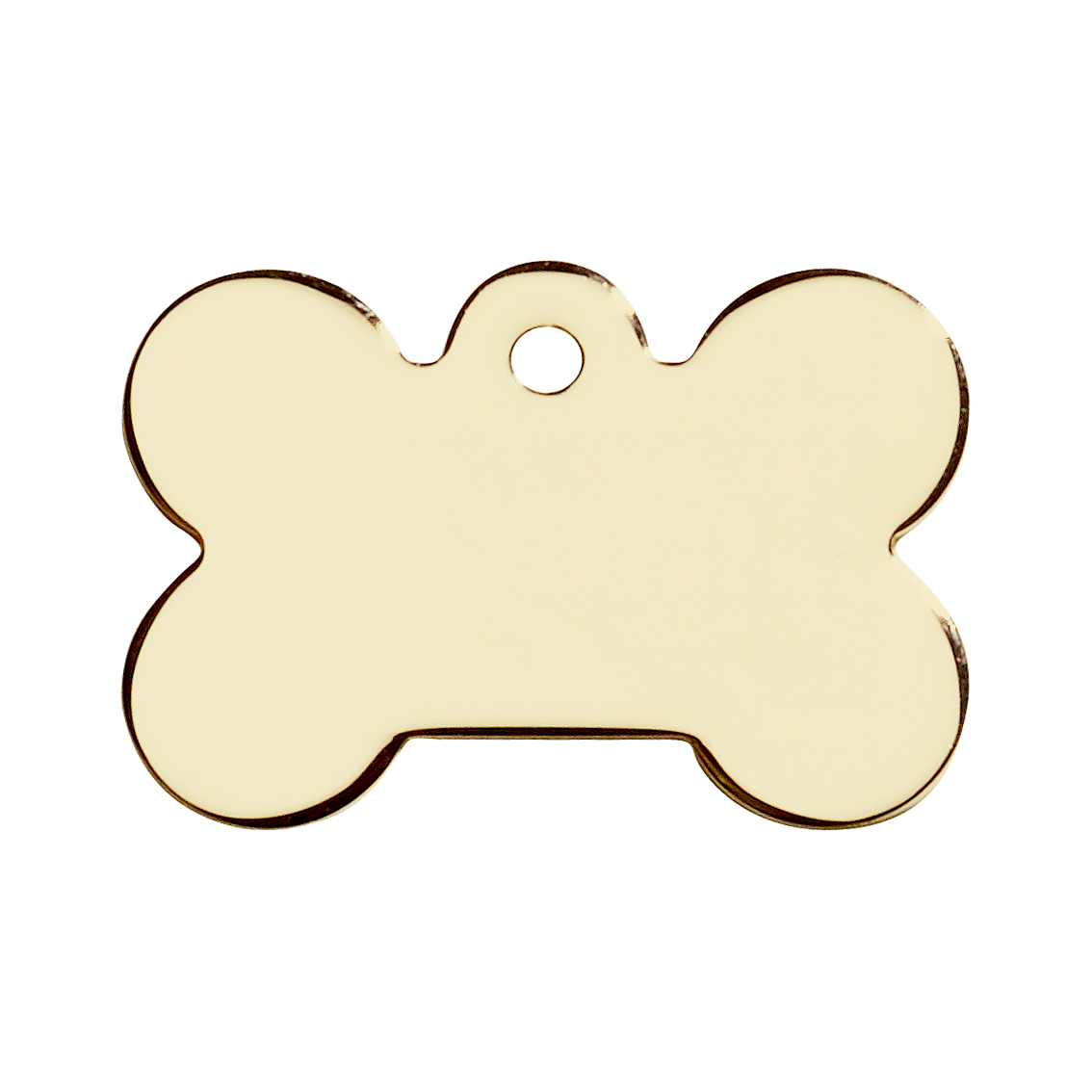 Bone Shaped Prestige Dog Tag - Gold