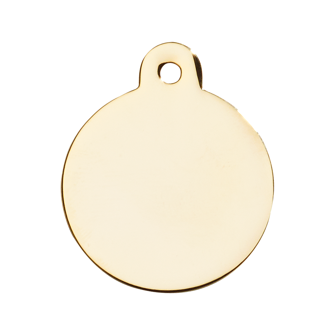 Round Prestige Dog Tag - Gold