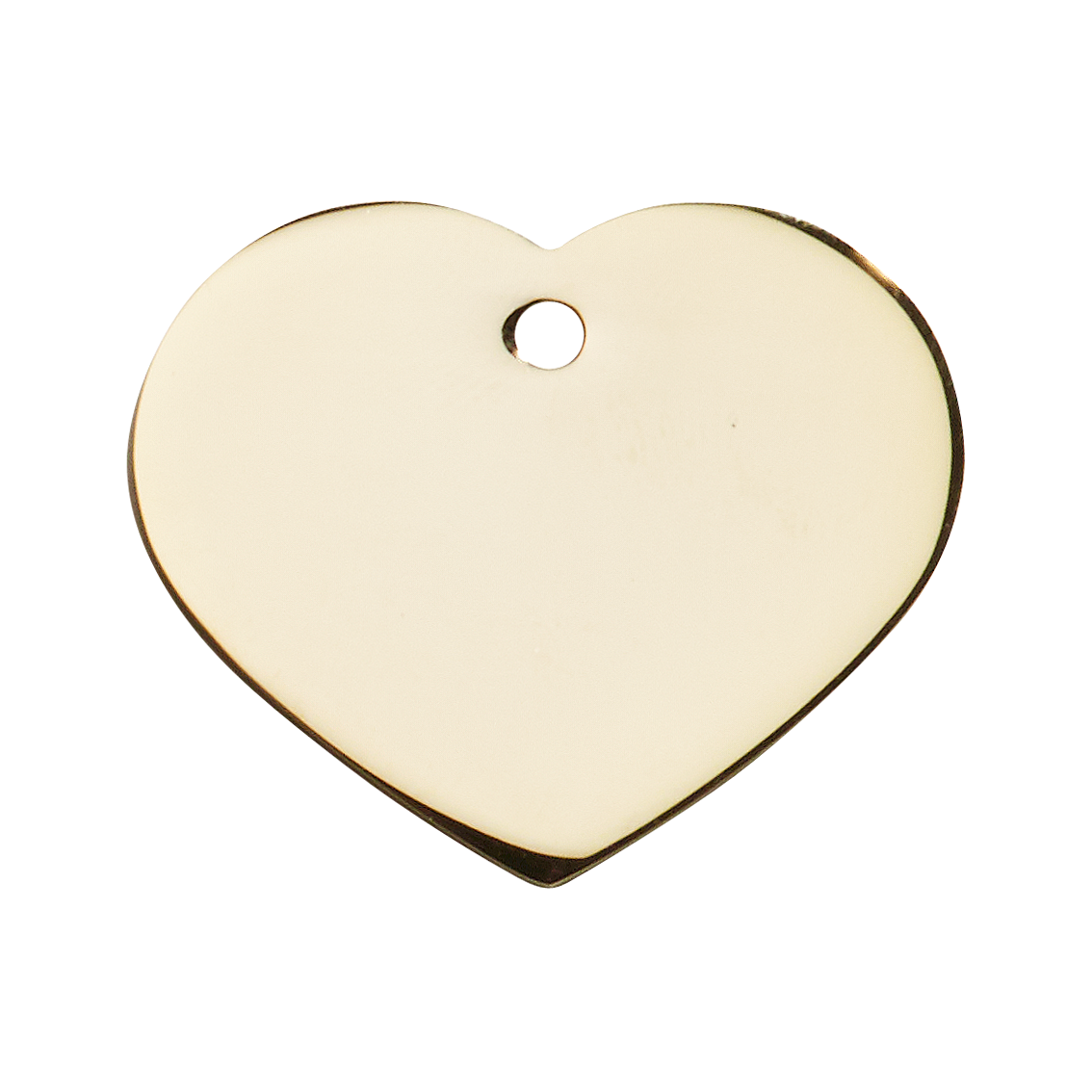 Heart Shaped Prestige Dog Tag - Gold