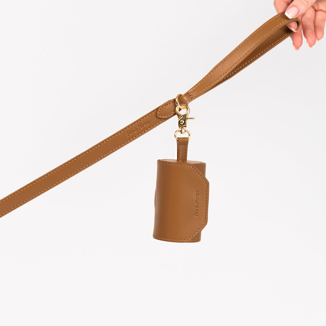 Caramel Latte - Vegan Leather Poop Bag Holder