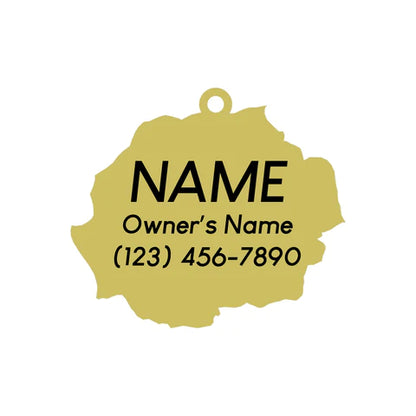 Rose Dog Tag - Red