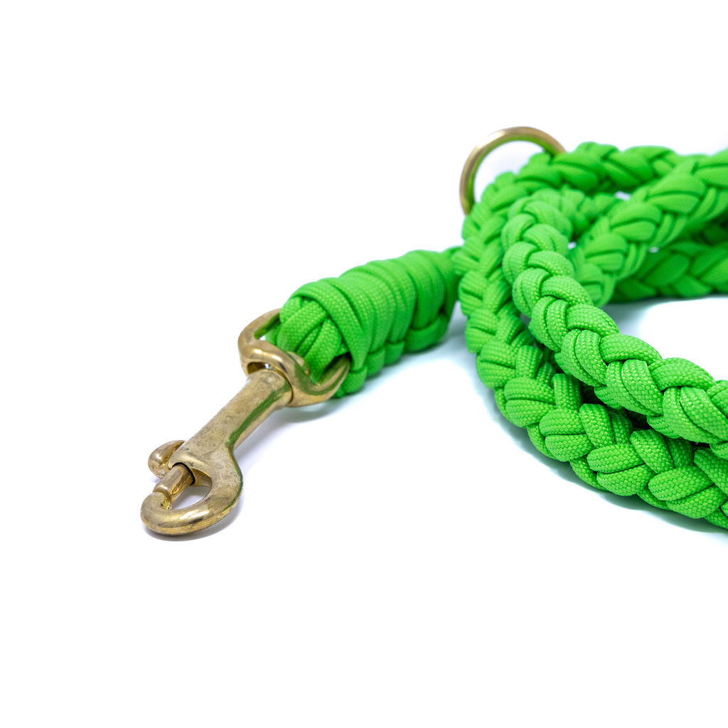 Neon Green Paracord Leash