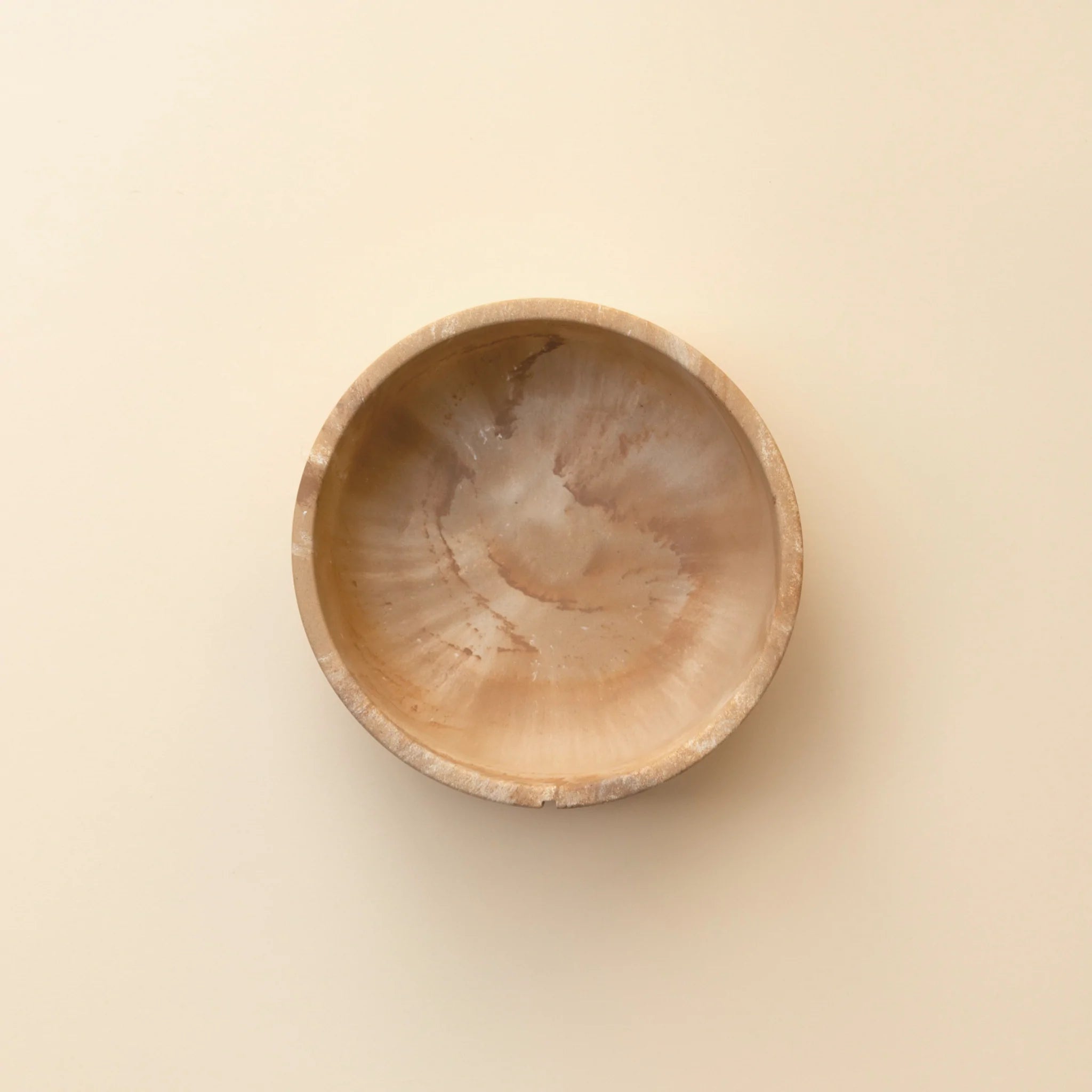 Classic Feeder Bowl - Camel Brown Marble