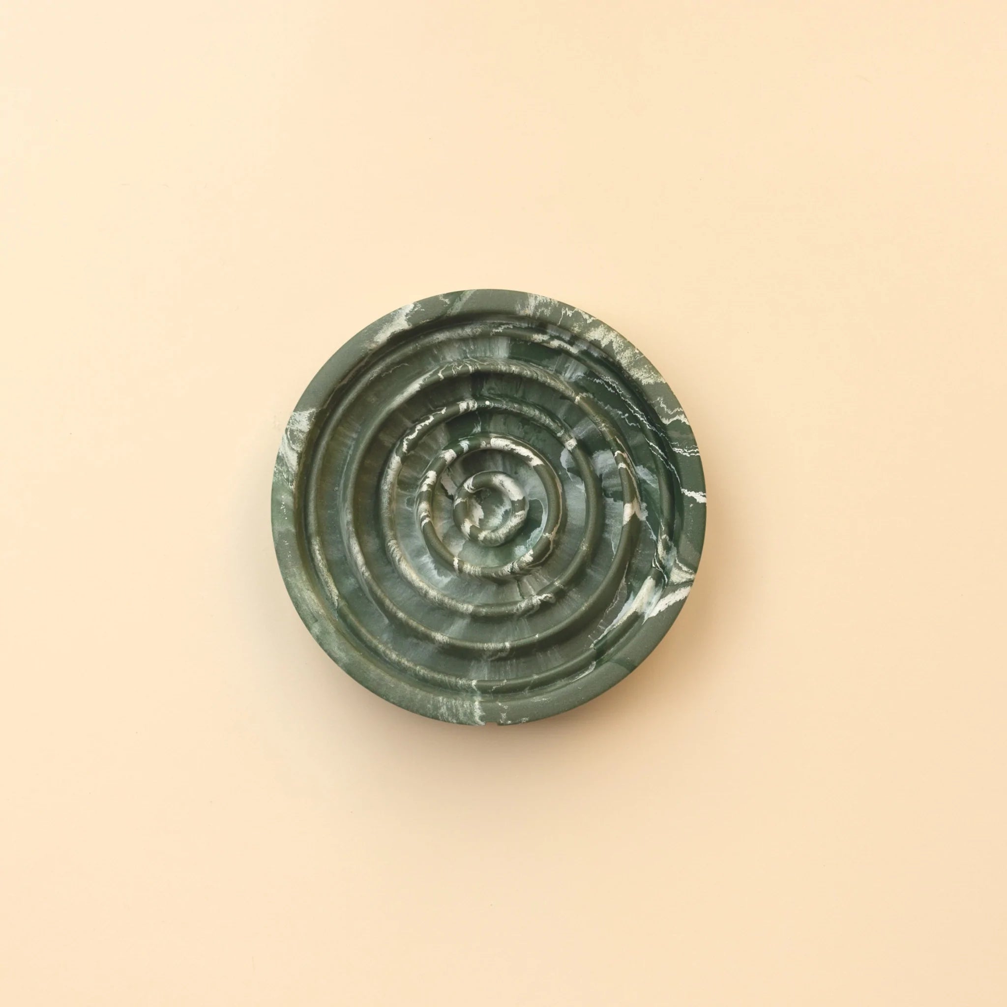 Slow Feeder Small Bowl - Duck Green Marble