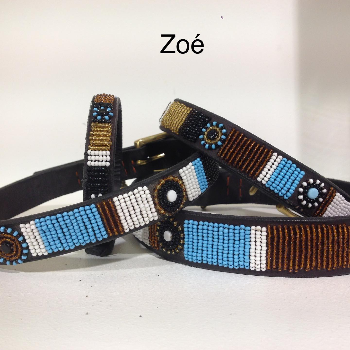 Beaded Dog Collar - Zoé