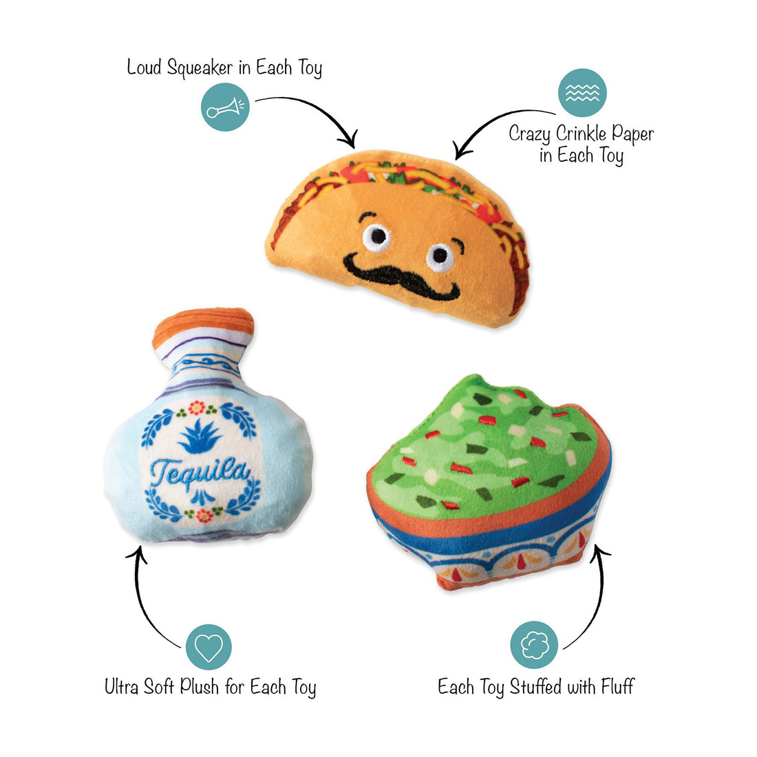 Taco Tuesday | Small Dogs Toy Set